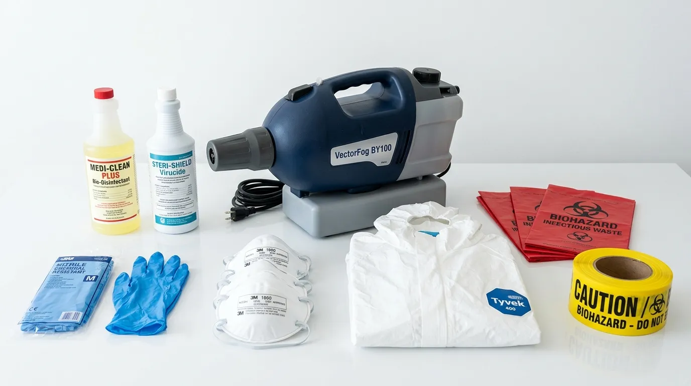 Professional biohazard remediation crew working in Beavercreek